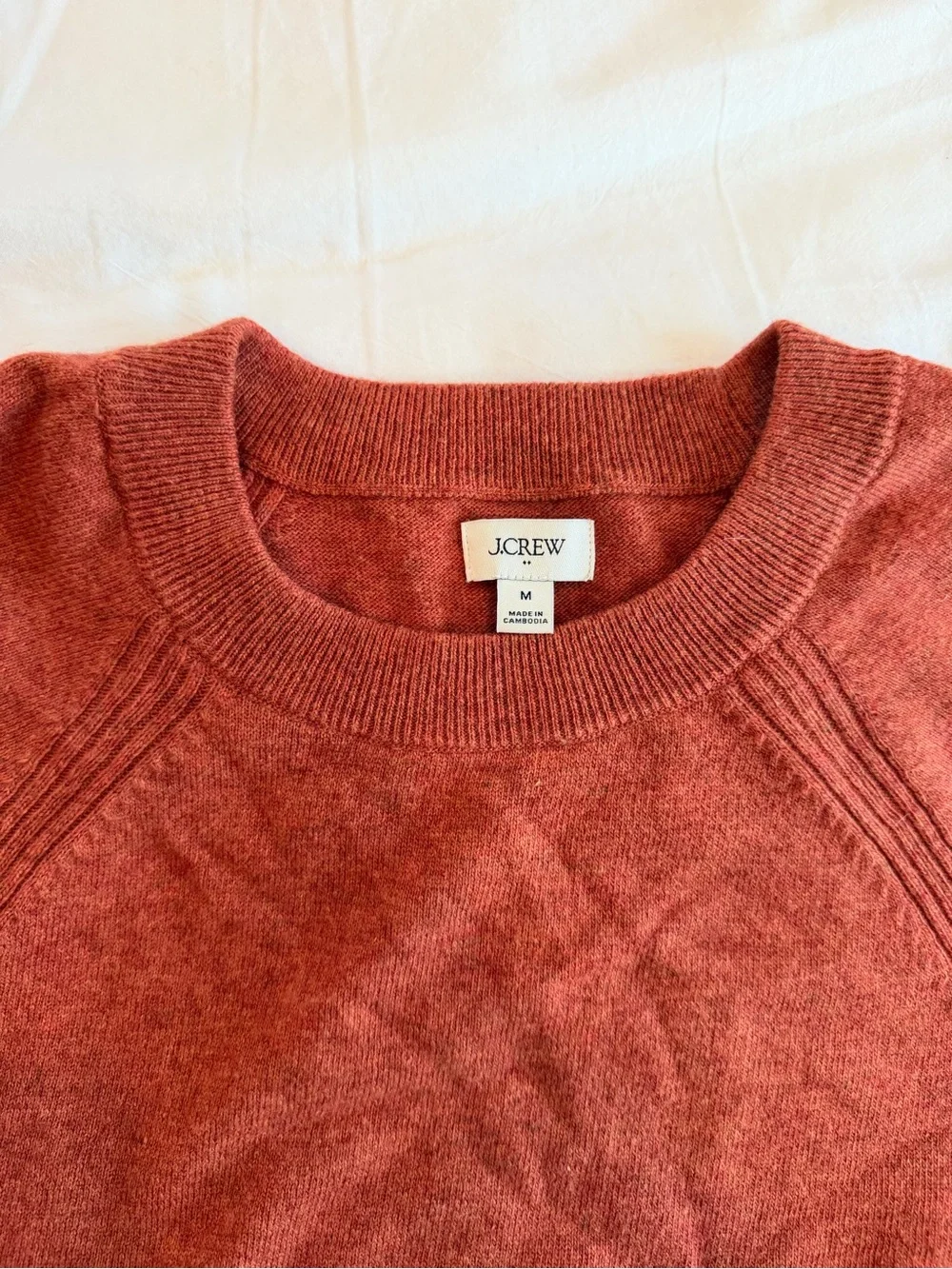 J. Crew Women Rust Crewneck Sweater